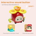 thumbnail image 4 of Baby Suction Cup Spinner Toy High Chair Rattle Tummy Time Sensory Toy for 6-36 Months, 4 of 5
