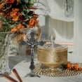 thumbnail image 4 of Standing Cross Decor Crucifix with Base 10" Tabletop Metal Jesus Christ Catholic Religious Crucifix Wall Table Home Chapel Decor, 4 of 7