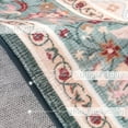 thumbnail image 7 of Lochas Vintage Floral Rugs Soft Accent Area Rug Low-Pile Carpet for Living Room Bedroom Home Decor,6'x9',Green, 7 of 7