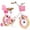 White, variant on GLAF Flower Girls Bike for 3-9 Years Old Kids, 12 14 16 Inch Kids Bike with Training Wheels, Basket and Doll Seat, Children Bicycles with Coaster Brake, Pink