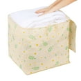 thumbnail image 4 of Unique Bargains 1 Pc Clothes Storage Foldable Storage Bags Beige 19*19*19in, 4 of 7