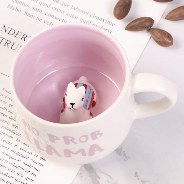 Farcauo Cute Alpaca Coffee Mug with Alpacas Inside Funny Alpaca Print Stuff  350ml Coffee Mugs with Spoon Gifts Cup 12 Oz Ceramic Tea Cups Mugs Birthday  Gift for Women Friends - Walmart.com