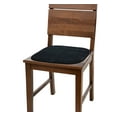 thumbnail image 2 of Kashi Home 16"x16" Memory Foam Chair Seat Cushion Pad for Kitchen, Dining Room, Patio Chairs, Set of 2, Black, 2 of 5
