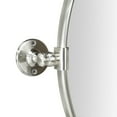 thumbnail image 5 of Round Pivot Bathroom Mirror Brushed Nickel Circle Metal Framed Tilting Beveled Vanity Mirrors 24", 5 of 6