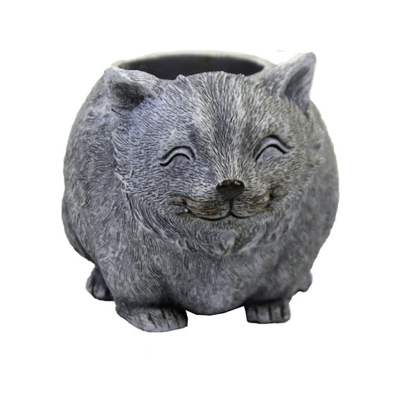 Home & Garden Mini Cat Pudgy Planter Polyresin Garden Patio Porch 12513