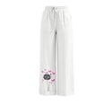 thumbnail image 5 of Summer Pants for Women,Women Pants Summer 2026 High Waist Comfy Solid Color Slacks Lightweight Casual Loose Trousers with Pockets, 5 of 5