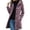 Purple, variant on Fanshiluo Women's Hooded Mid Length Single Breasted Coat, Casual Outerwear with Pockets for Fall Winter,Size S-3XL