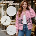 thumbnail image 6 of DISNIMO Valentine's Day Sweatshirts for Women Long Sleeve Jackets Zip Up Outwear Casual Sweatshirt Jacket for Daily Wear, S, 6 of 7