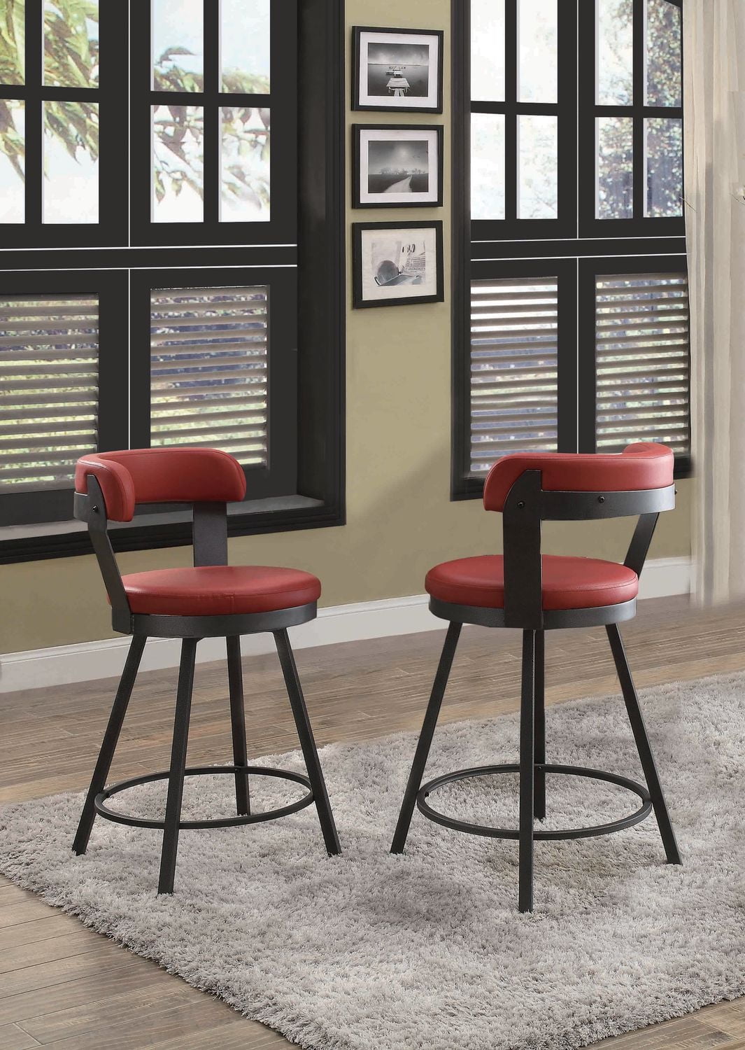 Topline Home Furnishings Counter Height Swiveling Chair
