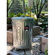 Behrens 20 gal Galvanized Steel Outdoor Refuse / Composter Can with Lid