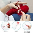 thumbnail image 3 of 68PCS Crochet Kits with Yarn Set Colorful Crochet Hooks with Case Practical Knitting Starter Kit 13 Crochet Hooks 6 Rolls Yarn and Accessories for Adults Kids Beginners, 3 of 9