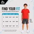 thumbnail image 6 of RBX Boys Athletic Outfit Set Performance Mesh Jersey Tees and Athletic Gym Shorts 3 Piece Outfit, 6 of 7