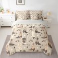 thumbnail image 2 of Homewish Cowgirl Boot Hat Bedding Comforter Set 7pcs for Kids, Western Princess King Bedding Sets, Southwestern Theme Reversible Bed Sheets, Ultra Soft Bedroom Decor, 2 of 7