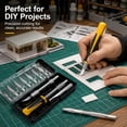 thumbnail image 5 of 16-Piece Craft Knife Set, Precision Blades for DIY Projects with Magnetic Storage Case, 5 of 8