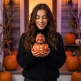 thumbnail image 4 of Halloween Pumpkin Decoration Yard Ornament for Outdoor Decor, Spooky Pumpkin Statue for Garden Lawn, Unique Fall Seasonal Home Porch Accents, 1Pack Pumpkin #A, 4 of 5