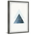 thumbnail image 2 of Modern Blue Triangle Wall Art Print|Framed Geometric Painting|Contemporary Home Decor, 2 of 6
