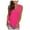 Hot Pink, variant on Pincandy Women's Fashion Solid Loose Sleeveless-Neck T-shirt Pullover Summer Deep V Neck Tank Top Loose Fit Flowy Sleeveless Shirt,Yellow,4XL