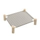 thumbnail image 2 of Cama elevada para perros | Cuna elevada de madera para mascotas | Tela de lona portátil y desmontable | Cama elevada transpirable y fría para gatos y perros pequeños de hasta 17 kg | Ideal para via, 2 of 5