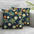 thumbnail image 3 of Orinice Turtles Pattern Circles Graphic Decorative Throw Pillow Cover for Home Couch Living Room Bed Sofa - High-Quality Short Plush 1PC 18x18in, 3 of 5