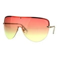 thumbnail image 2 of Oceanic Color Gradient Lens Oversize Shield Diva Racer Sunglasses Orange Yellow, 2 of 4
