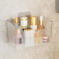 thumbnail image 6 of 2 Pack Storage Organizer Bins, Plastic Wall Mount Storage Organizer, Hanging Basket Bins,Wall Mounted Shower Caddy for Kitchen, Pantry, Craft Room, Office, Space Saving Holder(Large ,Clear), 6 of 9