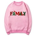 thumbnail image 2 of IROINNID Christmas Sweatshirts for Women Crewneck Letter Printing Pullover Long Sleeve Loose Fit Top Holiday Casual Shirt,Pink, 2 of 3
