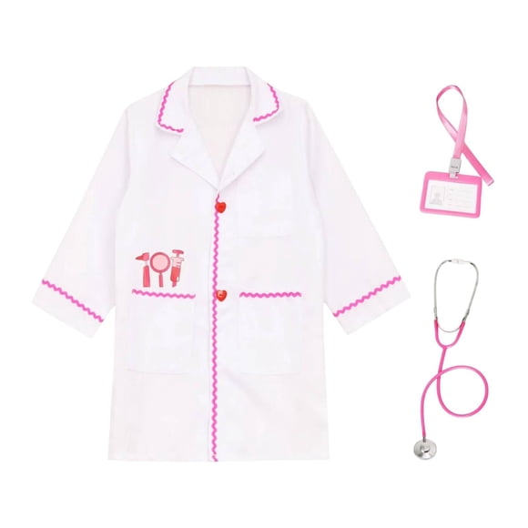 Lipstore Child Role Play Doctor Costume Kids Nurse Outfits for Kindergarten Preschool 140cm