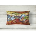 thumbnail image 2 of Carolines Treasures JMK1107PW1216 Bleu Crabe Toile Rouge Oreiller Décoratif, 2 of 3