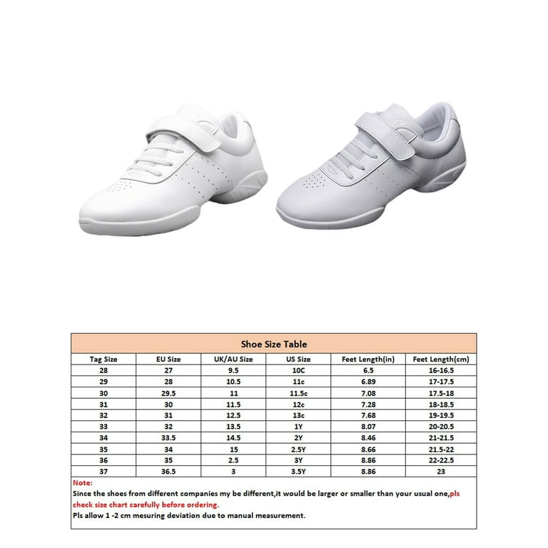 Tap Dance Shoe Sizing Chart