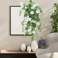 thumbnail image 4 of Weloille Artificial Morning - Glory Wall - Hanging Decor, Plastic/Cloth - Made Fake Flower Vines for Home and Outdoor Decoration, Suitable for Wedding, Photography Props, 4 of 6