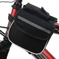 thumbnail image 3 of UDIYO Cycling Bike Bicycle Front Top Tube Frame Double Bag Pouch Phone Storage Holder, 3 of 5
