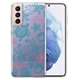 thumbnail image 1 of WIRESTER Transparent Soft Gel TPU Clear Case Slim Protective Cover for Samsung Galaxy S21 6.2" 2021, Seashell Turtle Starfish Pattern (S1), 1 of 1