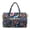 Colorful Floral, variant on Large Quilted Duffle Bag for Women, Colorful Floral Weekender Overnight Bag Travel Carry On Bag, Gym Dance Tote with Luggage Sleeve & Zipper Pockets