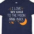 thumbnail image 4 of Inktastic I Love My Gigi to the Moon and Back Boys or Girls Toddler T-Shirt, 4 of 5