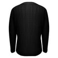 thumbnail image 6 of Holzkary Womens Lightweight Cable Knit Trendy Classic Pullover Sweaters Fall Outfits 2025 Fall Solid Round Neck Knit Long Sleeve Sweater Soft Business Casual Knit Jumper Top Black L, 6 of 6