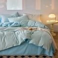 thumbnail image 1 of Zhuge Bed Sheets Set, Bedding Sheets Pillowcases Kit, Twin Bed Set, Hotel Bedding, Home Decor(Blue), 1 of 4