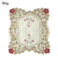 thumbnail image 4 of Chendee Exquisite Vintage Lace Fabric Tissue Box Cover- Enhance Your Home Decor!,Rose Red, 4 of 6