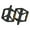 Black, variant on Nylon Road Bike Pedals: Wide Flat Platform, Seal Bearings & Nonslip Design for Mountain Bikes