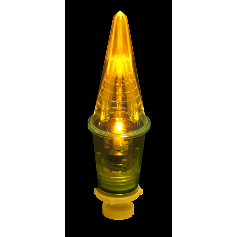 Night Bobby Lighted Fishing Float for Night Fishing, Red/Yellow
