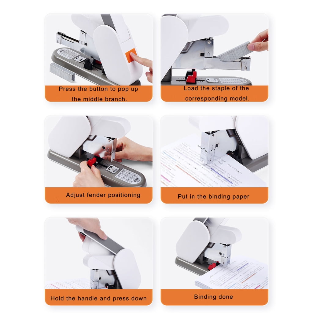 Heavy Duty Stapler with Staple Remover 130 Sheet Capacity Labor-Saving Stapler
