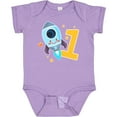 thumbnail image 3 of Inktastic Rocket Spaceship Happy First Birthday Boys or Girls Baby Bodysuit, 3 of 5