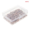 thumbnail image 3 of Milue 400pcs Round Plastic for Head Steel Point Push Pins Map Thumb Tacks Pin Office S, 3 of 13