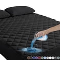 thumbnail image 2 of Amorosa Protector de Colchón Impermeable Transpirable, Ultra Suave Matrimonial Negro 135*190*45CM, 2 of 8