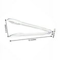 Efavormart 3 Pack 12" Clear Plastic Serving Tongs, Catering