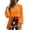 Orange, variant on Sheghy Halloween Costumes for Women Dressy Tops for Women Crew Neck A-Line Button Front for Summer Army Green S