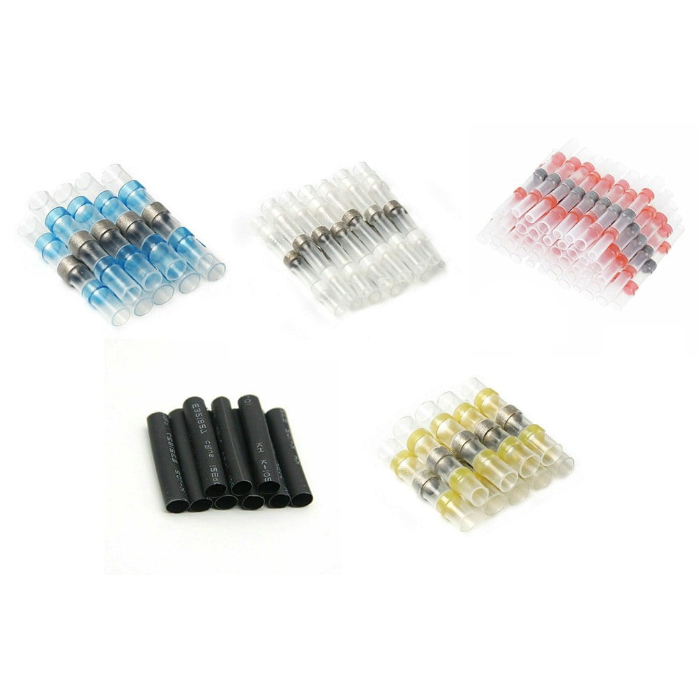 Butt Connector Kit Heat Shrink Wire Connectors Automotive Applications Easy To Operate Five Color Options Marine Applications