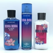 Bath and Body Works Bora Bora Citrus Surf Shower Gel, Fine Fragrance Mist, and Body Lotion 3-Piece Bundle