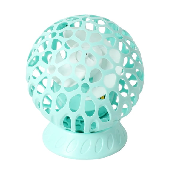 RoamHome Creative Rotating Portable Desk Fan Small Quiet Desktop Mini Fan, Mute USB Rechargeable Tabletop Personal Cooling Fans High Appearance Gift for Students Workers (Blue)