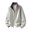 White, variant on Goodtrade8 Jackets for Men Hoodless Solid Color Outwear Long Sleeve Fleece with Pockets Zipper Mens Coats Fashion