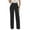 p-Black87, variant on Hifoo Women Stretchy Straight Leg Pants Comfy Solid Color Classic High Waisted Wide Leg Long Bootcut Pant Slacks Work Office Trousers Breathable Slacks